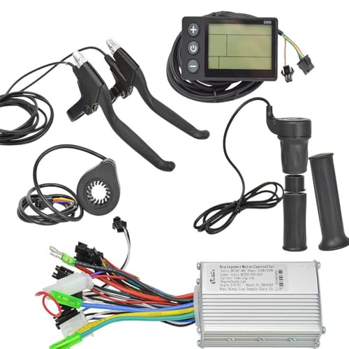 JOYSOG 48 V E-Bike-Controller-Set, 24 V/36 V/48 V, 250 W, 350 W, bürstenloser Motorregler mit S866-Display und Gasgriff-Zubehör von JOYSOG