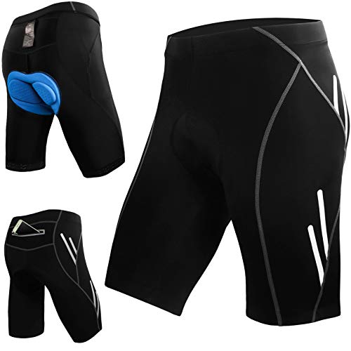 JOYSPACE Radlerhose Herren mit 4D Gepolsterte Fahrradhose Kurze Atmungsaktiv MTB Hose Schnelltrocknende Elastische Radhose,L JOYSPACE Radlerhose Herren mit 4D Gepolsterte Fahrradhose Kurze Atmungsaktiv MTB Hose Schnelltrocknende Elastische Radhose,L von JOYSPACE