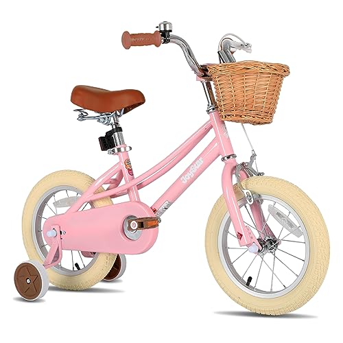 JOYSTAR 14 Zoll Kinderfahrrad für Kleinkinder 3-5 Jahre Mädchen, Mädchenfahrrad mit Stützrädern & Korb, Kinderfahrrad rosa JOYSTAR 14 Zoll Kinderfahrrad für Kleinkinder 3-5 Jahre Mädchen, Mädchenfahrrad mit Stützrädern & Korb, Kinderfahrrad rosa von JOYSTAR