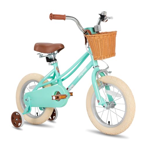 JOYSTAR 16 Zoll Kinderfahrrad für Kleinkinder 5-7 Jahre Mädchen, Mädchenfahrrad mit Stützrädern & Korb, Kinderfahrrad Grün JOYSTAR 16 Zoll Kinderfahrrad für Kleinkinder 5-7 Jahre Mädchen, Mädchenfahrrad mit Stützrädern & Korb, Kinderfahrrad Grün von JOYSTAR