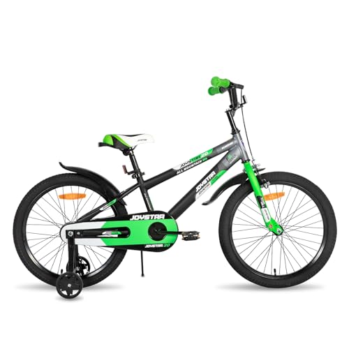 JOYSTAR Berry 20 Zoll Kinderfahrrad für 6-9 Jahre Jungen & Mädchen, 20 Zoll Jungen Fahrrad mit Stabilisatoren & Ständer,Grün von JOYSTAR