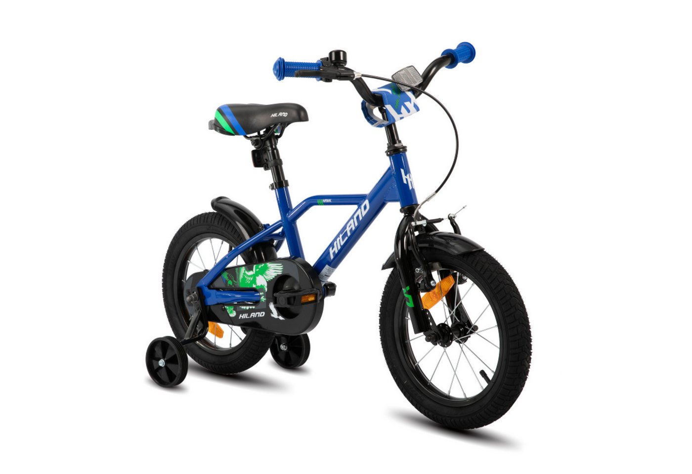 HILAND Kinderfahrrad Hawk 12 14 16 20 Zoll Kinderfahrrad für Jungen 3-10 Jahre, mit Stützrädern, V Bremseund Rücktrittbremse, Hilfsrad, Kotflügel HILAND Kinderfahrrad Hawk 12 14 16 20 Zoll Kinderfahrrad für Jungen 3-10 Jahre, mit Stützrädern, V Bremseund Rücktrittbremse, Hilfsrad, Kotflügel von HILAND