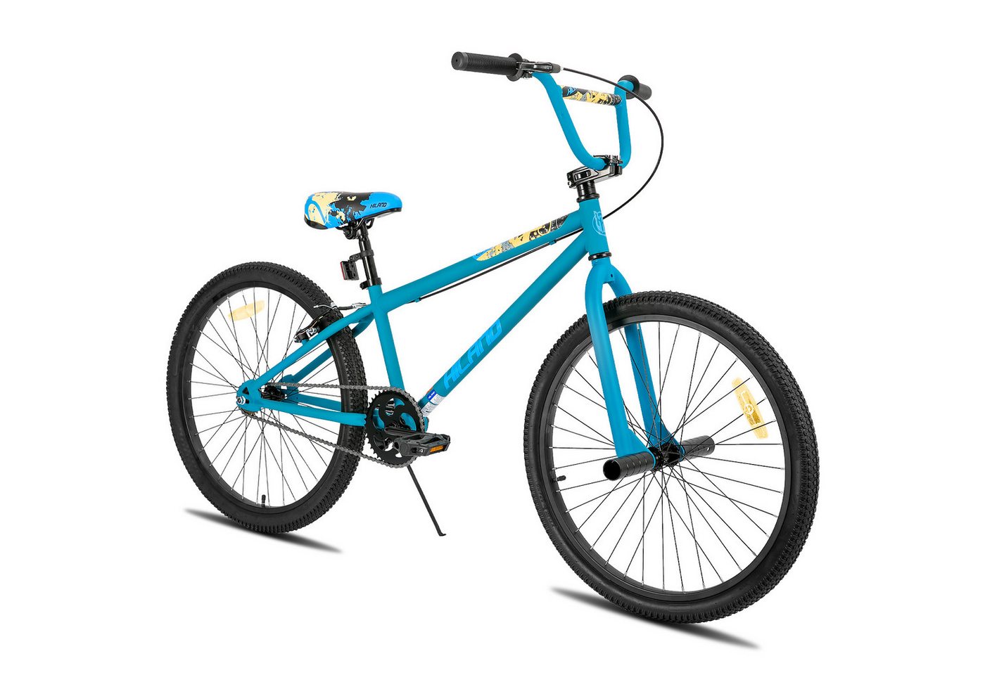 HILAND Kinderfahrrad Redeem 2.0 24/26Zoll Kinderfahrrad für Jungen ab 7-10 Jahre Kinder BMX, 1 Gang, mit einem 36T Kettenblatt, einem 18T Freilauf, Freestyle, 2 Stahl Pegs HILAND Kinderfahrrad Redeem 2.0 24/26Zoll Kinderfahrrad für Jungen ab 7-10 Jahre Kinder BMX, 1 Gang, mit einem 36T Kettenblatt, einem 18T Freilauf, Freestyle, 2 Stahl Pegs von HILAND
