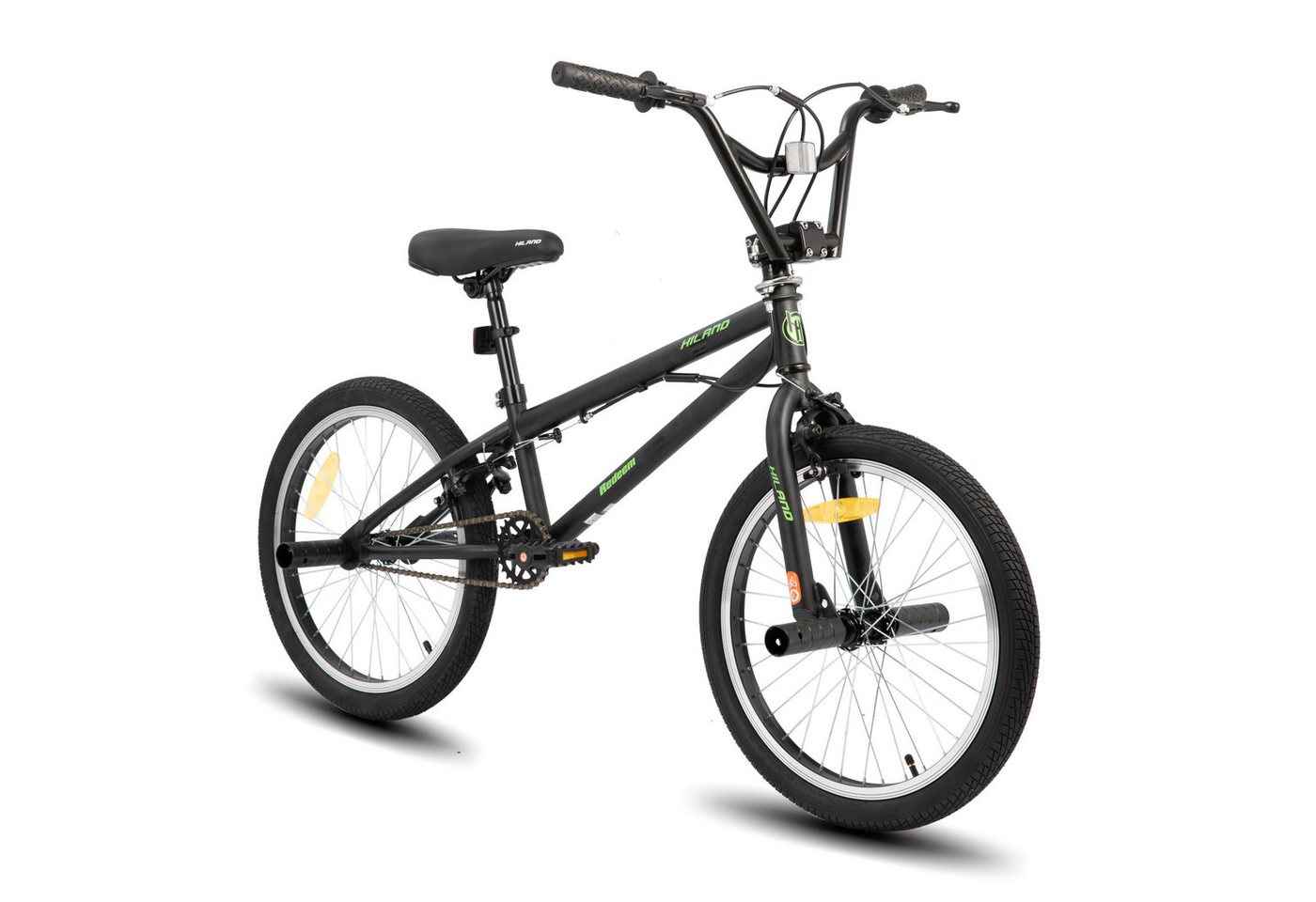 HILAND Kinderfahrrad Redeem 20 Zoll 3 Multiple Speichen BMX für Jungen ab 7-10 Jahre, 1 Gang, Reflektorplatte, Single Speed, 4 Pegs HILAND Kinderfahrrad Redeem 20 Zoll 3 Multiple Speichen BMX für Jungen ab 7-10 Jahre, 1 Gang, Reflektorplatte, Single Speed, 4 Pegs von HILAND