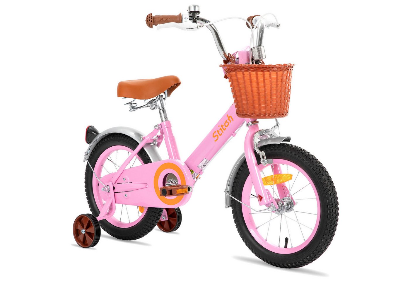JOYSTAR Kinderfahrrad Vintage 12 14 16 18 Zoll Kinderfahrrad für 2-8 jährige Mädchen, mit Stützrädern, Kotflügel, Korb, Fahrradklingel, Reflektorplatte JOYSTAR Kinderfahrrad Vintage 12 14 16 18 Zoll Kinderfahrrad für 2-8 jährige Mädchen, mit Stützrädern, Kotflügel, Korb, Fahrradklingel, Reflektorplatte von JOYSTAR