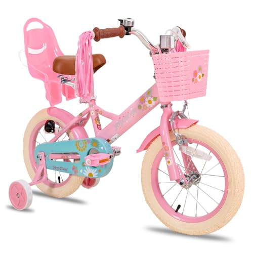 JOYSTAR Little Daisy 12 Zoll Kinderfahrrad für 2 3 4 Jahre Mädchen Kleinkind Fahrrad mit Stützrädern Prinzessin Kinderfahrrad mit Korb Fahrrad Luftschlangen Kleinkind Fahrrad Fahrräder,Rosa JOYSTAR Little Daisy 12 Zoll Kinderfahrrad für 2 3 4 Jahre Mädchen Kleinkind Fahrrad mit Stützrädern Prinzessin Kinderfahrrad mit Korb Fahrrad Luftschlangen Kleinkind Fahrrad Fahrräder,Rosa von JOYSTAR