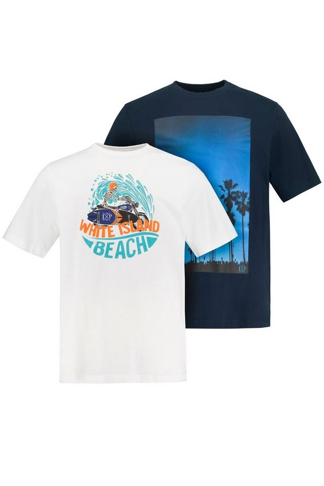 JP1880 T-Shirt T-Shirts 2er-Pack Rundhals Surf Print (2-tlg) von JP1880