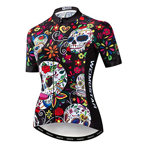 Damen Radfahren Kurzarm Jersey Bike Trikot T-Shirt Rennrad Kleidung Sport Bekleidung Tops von JPOJPO