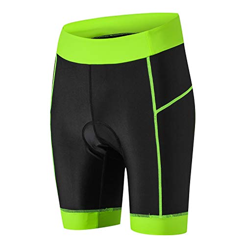 JPOJPO Damen-Fahrrad-Shorts mit 5D-Gel-Polsterung, Radunterwäsche, Sporthose von JPOJPO