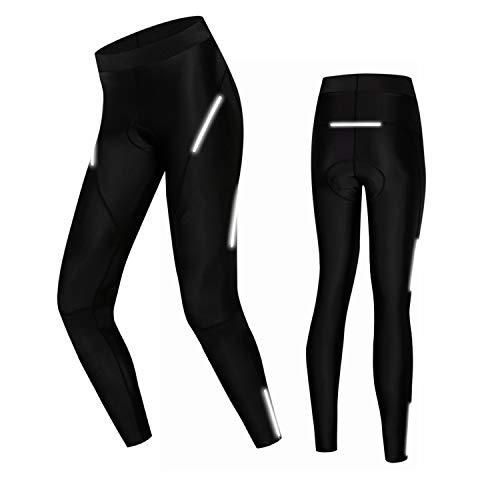 JPOJPO Damen Fahrradhose mit 5D-Gel-Polsterung, Radunterwäsche, Sporthose, reflektierend, S-3XL, Hose, L JPOJPO Damen Fahrradhose mit 5D-Gel-Polsterung, Radunterwäsche, Sporthose, reflektierend, S-3XL, Hose, L von JPOJPO