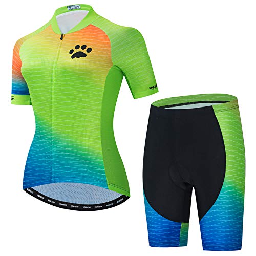 JPOJPO Damen Radtrikot Set Bike Kurzarm Anzüge T-Shirt Reflective+5D Gepolsterte Shorts Tops Gr. M, 338 JPOJPO Damen Radtrikot Set Bike Kurzarm Anzüge T-Shirt Reflective+5D Gepolsterte Shorts Tops Gr. M, 338 von JPOJPO