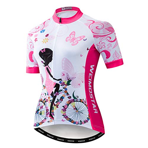 JPOJPO Damen Radtrikot Sommer Radsport Trikot Bekleidung Rennrad Kleidung Shirts Kurzarm Fahrrad Tops Schädel JPOJPO Damen Radtrikot Sommer Radsport Trikot Bekleidung Rennrad Kleidung Shirts Kurzarm Fahrrad Tops Schädel von JPOJPO