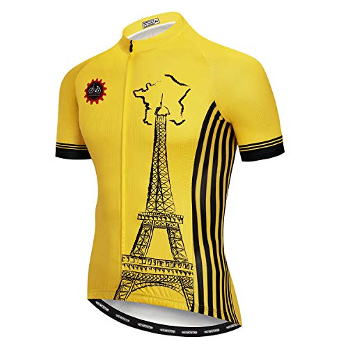 JPOJPO Herren-Fahrradtrikot mit Totenkopf-Motiv, kurzärmelig, schnelltrocknend, S-3XL JPOJPO Herren-Fahrradtrikot mit Totenkopf-Motiv, kurzärmelig, schnelltrocknend, S-3XL von JPOJPO
