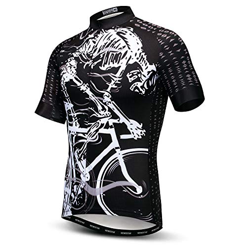JPOJPO Herren Radtrikot Bekleidung Kurzarm Fahrrad Sport T-Shirt Tops Fahrradtrikot für Männer von JPOJPO