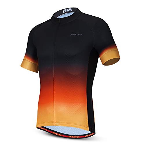 JPOJPO Herren Radtrikot Kurzarm MTB Sommer Kleidung Fahrrad Tops Jacke S-3XL, 18, S von JPOJPO