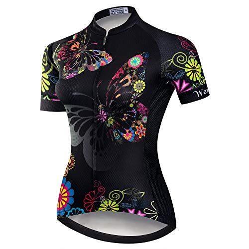 JPOJPO Radtrikot Damen Sommer Radsport Trikot Bekleidung Rennrad Kleidung Shirt Kurzarm Fahrrad Tops S-3XL von JPOJPO