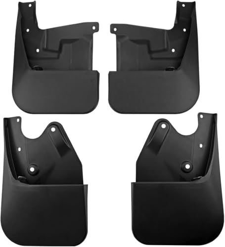 JQHXFDC 4 Stück Auto-Schmutzfänger-Kotflügel - passt für Toyota Tundra 2022-2024 2025 Small Edition Front Rear Mudflaps Splash Guards Black Fender Set Protection von JQHXFDC