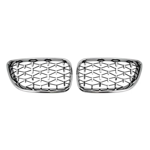 JQHXFDC - Auto Front Niere Kühlergrill Haube Grills Front Niere Diamant Kühlergrill Auto Styling passt für BMW 2 Series F22 F23 F87 M2 2014 2015 2016 2017 2018 2019 von JQHXFDC