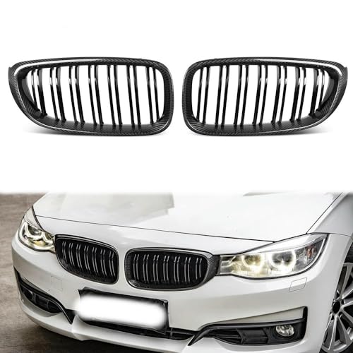 JQHXFDC - Auto Front Niere Kühlergrill Haube Grills Front Niere Diamant Kühlergrill Auto Styling passt für BMW 3 Series GT F34 Gran Turismo 2012-2020 von JQHXFDC