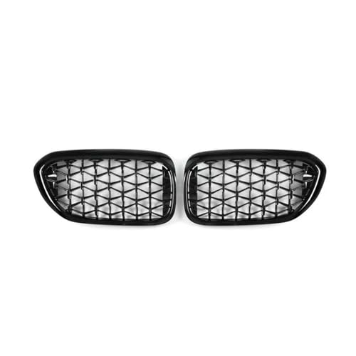 JQHXFDC - Auto Front Niere Kühlergrill Haube Grills Front Niere Diamant Kühlergrill Auto Styling passt für BMW New 5 Series G30 G38 2018-2020 von JQHXFDC