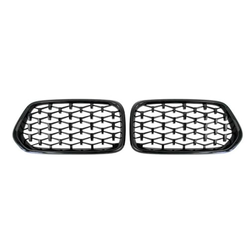 JQHXFDC - Auto Front Niere Kühlergrill Haube Grills Front Niere Diamant Kühlergrill Auto Styling passt für BMW X2 F39 2018-2022 von JQHXFDC