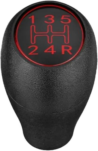 JQHXFDC Auto-Schalthebel-Handball - passt für Peugeot 504 505 309 205 passt für GTI Auto Lever Shifter Handle Knob Decor 5 Speed Auto-Schaltknauf-Hebel-Getriebe-Schalthebel Leder-Schalthebel von JQHXFDC