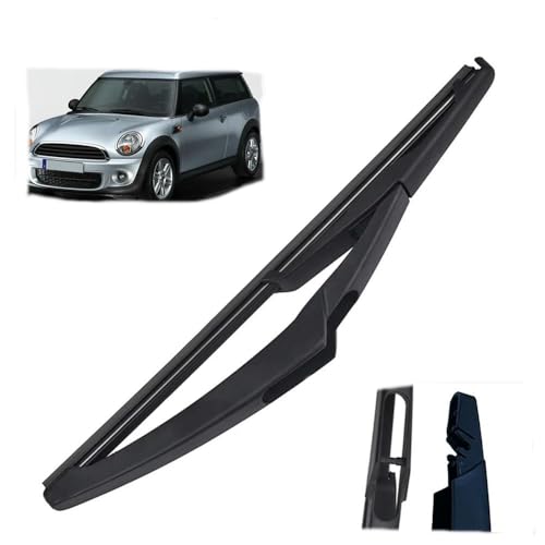 JQHXFDC - Autowischer 10" passt für Mini One passt für Cooper S D Hatch R56 2006-2013 Heckscheibenwischerblatt & -arm-Set Windschutzscheibe Fensterbürste von JQHXFDC