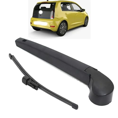 JQHXFDC - Autowischer 10" passt für VW Up! 2011-2019 Heckscheibenwischerblatt & -arm-Set Windschutzscheibe Fensterbürste von JQHXFDC