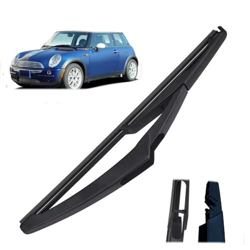 JQHXFDC - Autowischer 12" passt für Mini Cooper R50 R53 2004 2005 2006 Heckscheibenwischerblatt & -arm-Set Windschutzscheibe Fensterbürste von JQHXFDC