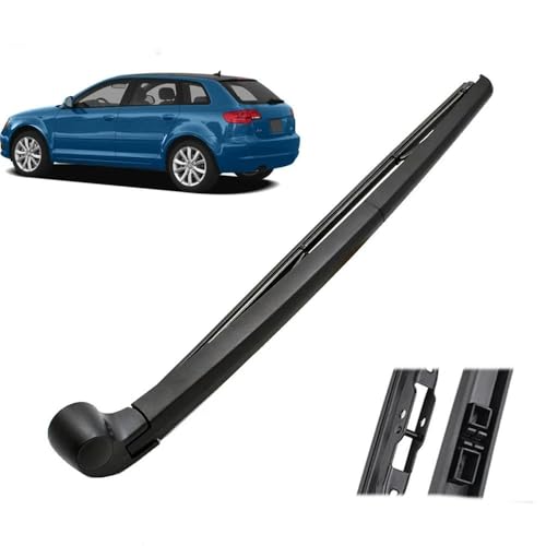 JQHXFDC - Autowischer 14" passt für Audi A3 S3 RS3 8P 8P1 8PA 2003-2012 Heckscheibenwischerblatt & -arm-Set Windschutzscheibe Fensterbürste von JQHXFDC