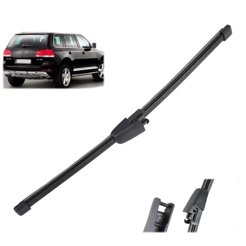 JQHXFDC - Autowischer 14" passt für VW Touareg MK1 2002 2003 2004 2005 2006 2007 2008 2009 2010 Heckscheibenwischerblatt & -arm-Set Windschutzscheibe Fensterbürste von JQHXFDC