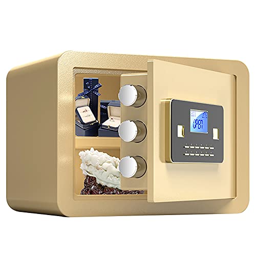 JQQJZLC Tresor Sicherheitssafe, elektronischer Passwort-Safe, intelligenter Alarm, Ganzstahl-Diebstahlschutz-Bürohotel, Material aus legiertem Stahl/A / 36 cm × 30 cm × 30 cm Tresor von JQQJZLC