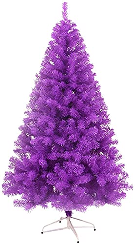 JQQJZLC Weihnachtsbaum, voller Weihnachtsbaum, kleine Weihnachtsbäume, mit kostenlosen Bändern, Dekorationen (Farbe: Lila, Größe: 240 cm) (Lila 120 cm) (Lila 180 cm), modisch von JQQJZLC