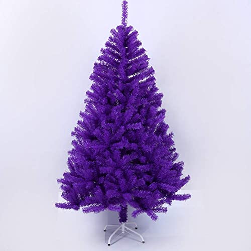 JQQJZLC Weihnachtsbaum PVC-Verschlüsselung Künstlicher Weihnachtsbaum 5 Fuß Abnehmbarer Premium-Weihnachtsbaum Mit Scharnier Weihnachtsdekoration Weihnachtsbaum Für Party-Lila 150 cm (5 Fuß) Jede von JQQJZLC