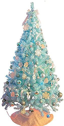 Weihnachtsbaum Blau Künstlicher Weihnachtsbaum Einfacher Aufbau Mit Ornamenten Intensiv Beflockter Weihnachtskieferbaum Für Weihnachtsdekorationen Für Weihnachtsdekorationen Für Zuhause (150cm) () von JQQJZLC