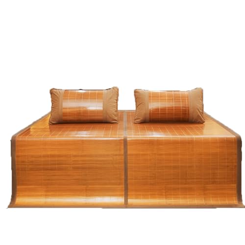 Bambus-Schlafmatte ohne Kissenbezug, Faltbare doppelseitige Bambusmatte für Bett, Einzel- und Doppelmatte, Bambus-Kühlmatte von JQUAL