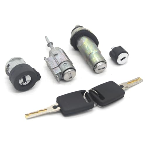 JQUAL 4D0905855G 4B0905851B KOMPLETTE Lock Set ZÜNDSCHLOSS Links TÜR STAMM Lock Barrel Zylinder FÜR Audi A6 C5 4B von JQUAL