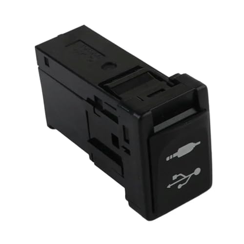 JQUAL USB-AUX-Anschlussadapterbuchse für Toyota 86190-0E090 861900E090 FA134342A von JQUAL