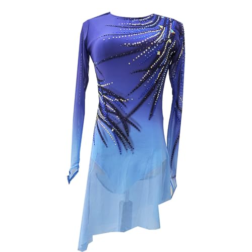 JRUIA Damen Eiskunstlauf Performance Kleid Halo Färbung Hochelastische Professionelle Wettkampf Skating Bekleidung Trikots Für Rhythmische Gymnastik Rollerkostüme,Blau,7_10Years JRUIA Damen Eiskunstlauf Performance Kleid Halo Färbung Hochelastische Professionelle Wettkampf Skating Bekleidung Trikots Für Rhythmische Gymnastik Rollerkostüme,Blau,7_10Years von JRUIA