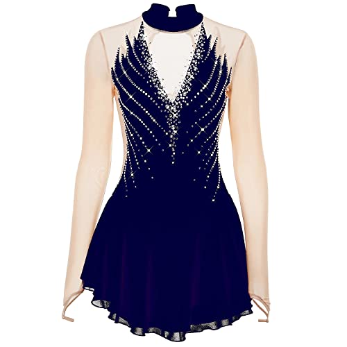 JRUIA Eiskunstlauf Kleid Für Mädchen/Damen Eislauf Wettkampf Eislaufbekleidung Rollschuh Rock Gymnastik Performance Trikots,E,XXL JRUIA Eiskunstlauf Kleid Für Mädchen/Damen Eislauf Wettkampf Eislaufbekleidung Rollschuh Rock Gymnastik Performance Trikots,E,XXL von JRUIA