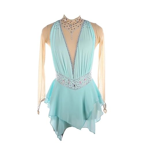 JRUIA Professionelle Figur Skating Wettbewerbskleider Mädchen Der Eislauf Skating Leistung Kostüm Lange Ärmel Frauen Tanz Rhythmische Gymnastik Trikots Ballettkleid,A,15/16 JRUIA Professionelle Figur Skating Wettbewerbskleider Mädchen Der Eislauf Skating Leistung Kostüm Lange Ärmel Frauen Tanz Rhythmische Gymnastik Trikots Ballettkleid,A,15/16 von JRUIA
