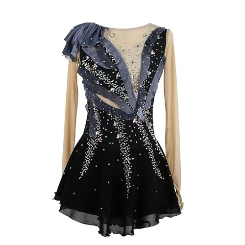 JRUIA Professionelles Eiskunstlauf Wettkampf Kleid Für Mädchen Verlaufsfarbe Handgefertigte Eislaufbekleidung Für Damen Turnleistungsbekleidung Mit Strass,Schwarz,M JRUIA Professionelles Eiskunstlauf Wettkampf Kleid Für Mädchen Verlaufsfarbe Handgefertigte Eislaufbekleidung Für Damen Turnleistungsbekleidung Mit Strass,Schwarz,M von JRUIA