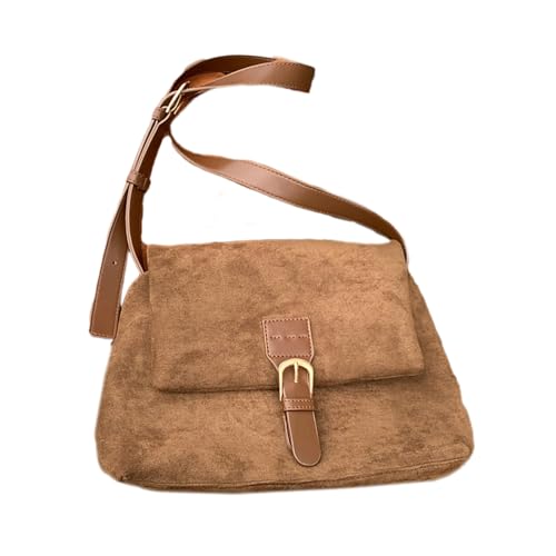 2023 Umhängetasche Vintage Faux Wildleder Schultertasche Unterarmtasche Für Mädchen Frauen Vielseitige Achseltaschen Trendige Tasche von JSGHGDF