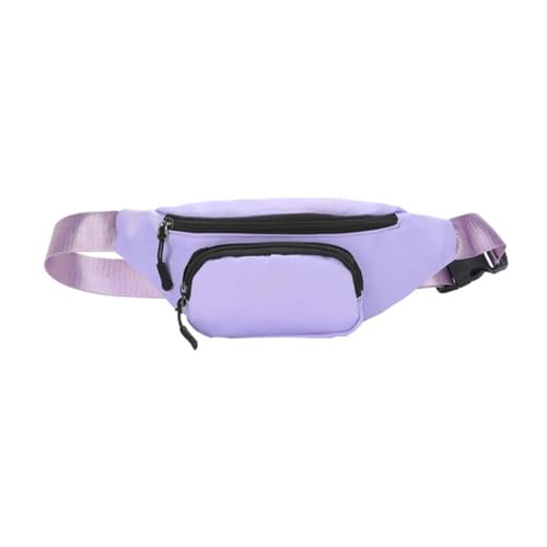 JSGHGDF Crossbody-Hüfttasche, spritzwassergeschützt, für Erwachsene, Bauchtasche mit großem Fassungsvermögen, violett von JSGHGDF