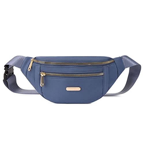 JSGHGDF Damen Hüfttasche, Schultertasche, Umhängetasche, Brusttasche, Handtaschen, Nylon, für Handy, Geld, blau, M, Fahrradrucksack von JSGHGDF