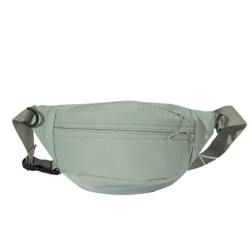 JSGHGDF Multifunktionale Bauchtasche, lässige Brusttasche mit verstellbarem Gurt, für Damen und Herren, Grün von JSGHGDF