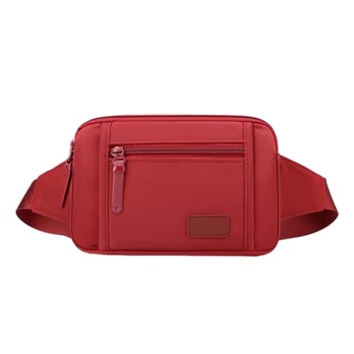 JSGHGDF Schultertasche für Damen und Mädchen, Reise-Brusttasche, Schultertasche mit großem Fassungsvermögen, vielseitige Umhängetasche, rot von JSGHGDF