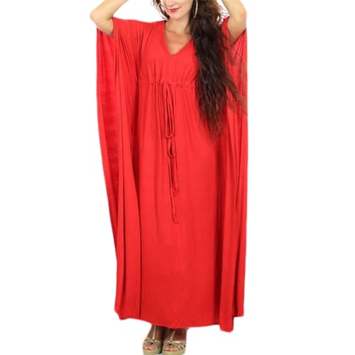 JSGHGDF Strandkleid für Damen, Strandmode, für Sonne, für Kleidung, bedruckt, einfarbig, Kleid von JSGHGDF