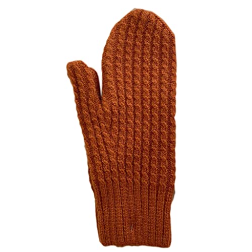 JSGHGDF Strickhandschuhe, Winter, warm, Vollfinger-Handschuhe, gehäkelt, einfarbig, Fäustlinge für Motorradfahren von JSGHGDF