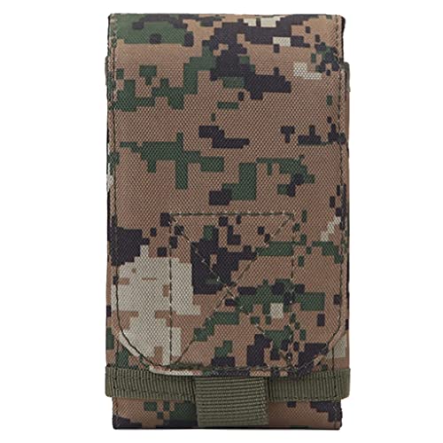 JSGHGDF Taktische Handytasche, Outdoor-Camouflage-Tasche, praktische Sport-Hüfttasche, Sporttasche, Handy-Tasche für Radfahren, Laufen, Dschungel digital von JSGHGDF